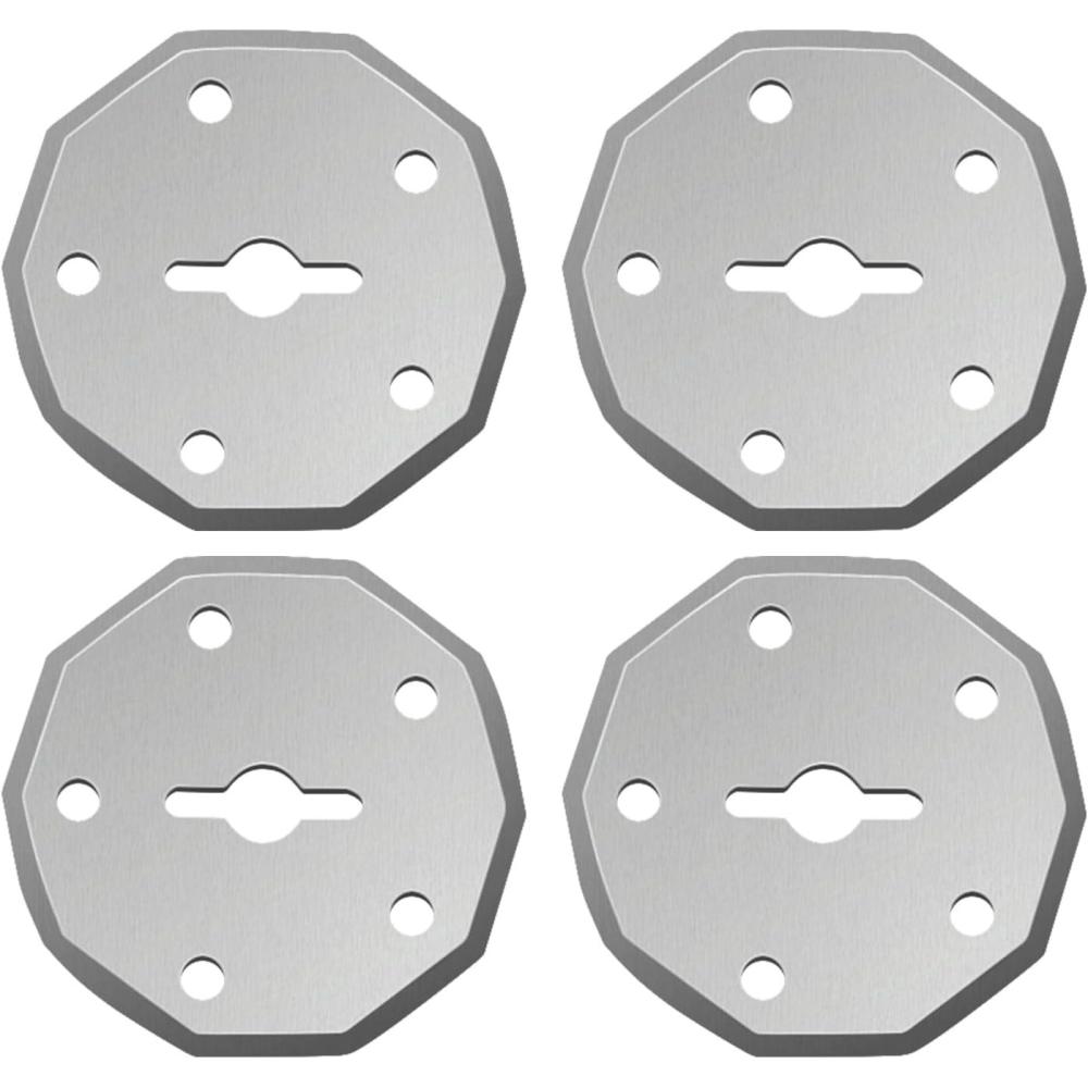 image:imageReplacement Rotary Blades 4PCS Compatible with SakerPlus Cordless Electric Scissors4V Rechargeable Cardboard Box Cutter Rotary Cutter for Leather Carpet Plastic CuttingSewingCrafting 4 PCS4 PCS