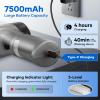 Mini Vacuum Cleaner, 3 in 1 Car Vacuum Cleaner High Power, 15000PA Powerful Suction, Air Duster, 7500mAh, Dual Filter,Adjustable Small Vaccum Portable Cordless for Cars,Desktop,Home – HL137(Black and Silver)