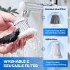 Mini Vacuum Cleaner, 3 in 1 Car Vacuum Cleaner High Power, 15000PA Powerful Suction, Air Duster, 7500mAh, Dual Filter,Adjustable Small Vaccum Portable Cordless for Cars,Desktop,Home – HL137(Black and Silver)