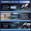 Mini Vacuum Cleaner, 3 in 1 Car Vacuum Cleaner High Power, 15000PA Powerful Suction, Air Duster, 7500mAh, Dual Filter,Adjustable Small Vaccum Portable Cordless for Cars,Desktop,Home – HL137(Black and Silver)