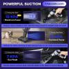 Mini Vacuum Cleaner, 3 in 1 Car Vacuum Cleaner High Power, 15000PA Powerful Suction, Air Duster, 7500mAh, Dual Filter,Adjustable Small Vaccum Portable Cordless for Cars,Desktop,Home – HL137(Deep Blue and Silver)