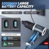 Mini Vacuum Cleaner, 3 in 1 Cordless Handheld Vacuum Cleaner, 13000Pa High Power Car Vacuum Cleaner with Brushless Motor,Adjustable Car Vaccum Portable Cordless for Cars,Desktop-DBS03(Gery and Sliver)