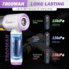 Mini Vacuum Cleaner, 3 in 1 Cordless Handheld Vacuum Cleaners, 18000Pa High Power Car Vacuum Cleaner with Brushless Motor,Adjustable Car Vaccum Portable Cordless for Cars,Desktop-Blue((18000pa) Sliver and Purple)