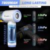 Mini Vacuum Cleaner, 3 in 1 Cordless Handheld Vacuum Cleaners, 18000Pa High Power Car Vacuum Cleaner with Brushless Motor,Adjustable Car Vaccum Portable Cordless for Cars,Desktop-Blue((18000pa) Sliver and Blue)