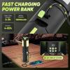 Portable Camping Light, 14000mAh Telescopic Camping Lantern with Rechargeable Power Supply, Dimmable Magnetic Tent Lamps 6000 Lumen Outdoor Work Lights for Hiking,Camping,Home Emergency(Green)
