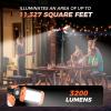 Portable Camping Light, 14000mAh Telescopic Camping Lantern with Rechargeable Power Supply, Dimmable Magnetic Tent Lamps 6000 Lumen Outdoor Work Lights for Hiking,Camping,Home Emergency(Orange)