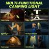Portable Camping Light, 14000mAh Telescopic Camping Lantern with Rechargeable Power Supply, Dimmable Magnetic Tent Lamps 6000 Lumen Outdoor Work Lights for Hiking,Camping,Home Emergency(Military Green)