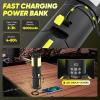 Portable Camping Light, 14000mAh Telescopic Camping Lantern with Rechargeable Power Supply, Dimmable Magnetic Tent Lamps 6000 Lumen Outdoor Work Lights for Hiking,Camping,Home Emergency(Black)