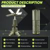 Portable Camping Light, 14000mAh Telescopic Camping Lantern with Rechargeable Power Supply, Dimmable Magnetic Tent Lamps 6000 Lumen Outdoor Work Lights for Hiking,Camping,Home Emergency(Military Green)