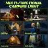 Portable Camping Light, 14000mAh Telescopic Camping Lantern with Rechargeable Power Supply, Dimmable Magnetic Tent Lamps 6000 Lumen Outdoor Work Lights for Hiking,Camping,Home Emergency(Dark gray)