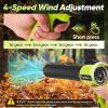Portable Dust Cleaner, Cordless Leaf Blower with 2 Batteries, 300000RPM Air Blower with Extended Nozzle, Lightweight Hand Blowers Ideal Gift for Patio Cleaning, Lawn Care & Car Drying
