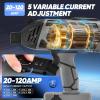 Portable Welding Machine, 110V IGBT Inverter Handheld Welder, ARC Portable Welder with 5 Variable Current Adjustment, 25 Pcs 3/32″ Wire Rods, Welding Helmet, Carring Case Included