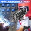 Portable Welding Machine, 110V IGBT Inverter Handheld Welder, ARC Portable Welder with 5 Variable Current Adjustment, 25 Pcs 3/32″ Wire Rods, Welding Helmet, Carring Case Included