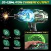 Portable Welding Machine, Handheld Welder Machine 110V, ARC Portable Welder with IGBT Inverter 5 Variable Current Adjustment, 30pcs 3/32″ Wire Rods, Welding Helmet, Carring Case Included(Green  25pc Wire Rods)