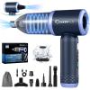 Mini Vacuum Cleaner, 3 in 1 Cordless Handheld Vacuum Cleaner, 13000Pa High Power Car Vacuum Cleaner with Brushless Motor,Adjustable Car Vaccum Portable Cordless for Cars,Desktop-DBS03(Deep and Light Blue)