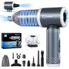 Mini Vacuum Cleaner, 3 in 1 Cordless Handheld Vacuum Cleaner, 13000Pa High Power Car Vacuum Cleaner with Brushless Motor,Adjustable Car Vaccum Portable Cordless for Cars,Desktop-DBS03(Gery and Sliver)