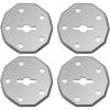Replacement Rotary Blades 4PCS, Compatible with SakerPlus Cordless Electric Scissors,4V Rechargeable Cardboard Box Cutter Rotary Cutter for Leather Carpet Plastic Cutting,Sewing,Crafting (4 PCS)(4 PCS)