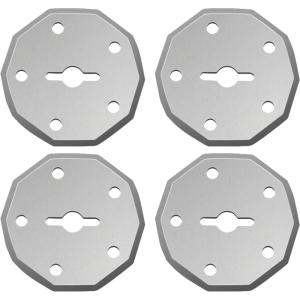 Replacement Rotary Blades 4PCS, Compatible with SakerPlus Cordless Electric Scissors,4V Rechargeable Cardboard Box Cutter Rotary Cutter for Leather Carpet Plastic Cutting,Sewing,Crafting (4 PCS)(4 PCS)