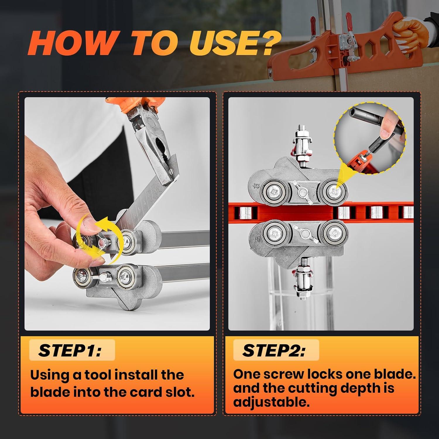 image:imageFoldable Drywall Cutting ToolCuts 14amp38amp12 BoardsPortable Gypsum Board Cutter LaserEtched Dual Scale for Home RenovationDrywall Projects with 10pcs Blades Dual Positioning BrownDual Positioning Red