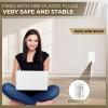 Outlet Concealer Power Strip-Outlet Cover Extender with 3AC Outlets-5ft Flat Plug Extension Cord,Universal Size,1625W for Kitchen, Home and Office,Child & Pet Safe(Dual 5 Foot)(8ft (AC ports))