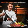 Propane Torch, 3272°F High Power Torch Gun with Adjustable Flame & Safety Lock, Heavy Duty Blow Torch for BBQ, Sous Vide, Steak Searing, Campfire & Charcoal Starter (Tank Not Included)