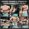 Twister Arm Trainer, Adjustable Spring Chest Expander and Forearm Strengthener, Triceps, Biceps, Shoulder, Back & Thigh Workout bar Equipment, Portable Upper Body Exerciser for Home Fitness(70-110 lbs)