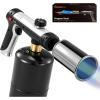 Propane Torch,3272°F Flame Thrower Gun with Adjustable Flame & Safety Lock, Powerful Grill & Cooking Blow Torch for Searing Steak, Sous Vide, BBQ And DIY (Tank Not Included)