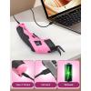Cordless Electric Scissors, Fabric Scissors, Powerful Pinking Shears, Rechargeable Cardboard Cutter (Blue-Bag(2 Tungsten Blade))(pink-box(1 blade))