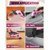 Cordless Electric Scissors, Fabric Scissors, Powerful Pinking Shears, Rechargeable Cardboard Cutter (Blue-Bag(2 Tungsten Blade))(pink-box(1 blade))
