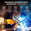 Sakerplus Portable Welding Machine, Handheld Welder Machine 110V, ARC Portable Welder with IGBT Inverter 5 Variable Current Adjustment, 30pcs 3/32″ Wire Rods, Welding Helmet, Carring Case Included(Black and White  30pc Wire Rods (Glove  Safety Goggle Included))