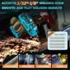 Sakerplus Portable Welding Machine, Handheld Welder Machine 110V, ARC Portable Welder with IGBT Inverter 5 Variable Current Adjustment, 30pcs 3/32″ Wire Rods, Welding Helmet, Carring Case Included(Blue  20pc Wire Rods)