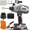 Sakerplus Portable Welding Machine, Handheld Welder Machine 110V, ARC Portable Welder with IGBT Inverter 5 Variable Current Adjustment, 30pcs 3/32″ Wire Rods, Welding Helmet, Carring Case Included(Black and White  30pc Wire Rods (Glove  Safety Goggle Included))