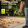 Sakerplus Cordless Leaf Blower, Portable Dust Cleaner Cordless, Handheld Blower, Hand Blowers for Lawn Care, Patio Cleaning, 4.0Ah Battery (Nozzles, 2 Batteries with Storage Case)((Nozzles 1 Battery))